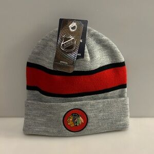 New Chicago Blackhawks Fanatics Cuffed Beanie Toque Knit Hat NWT